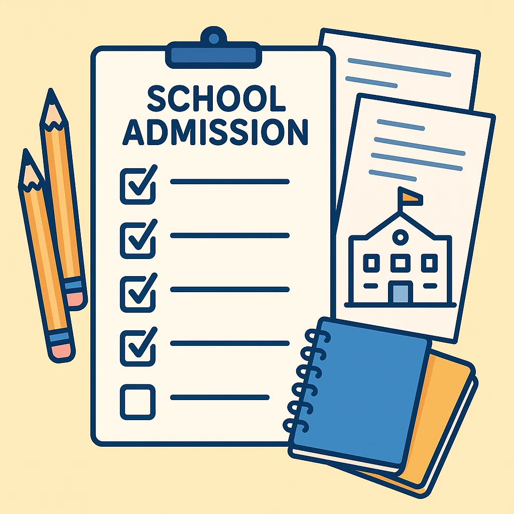 Checklist and documents for GNWS admission step guide