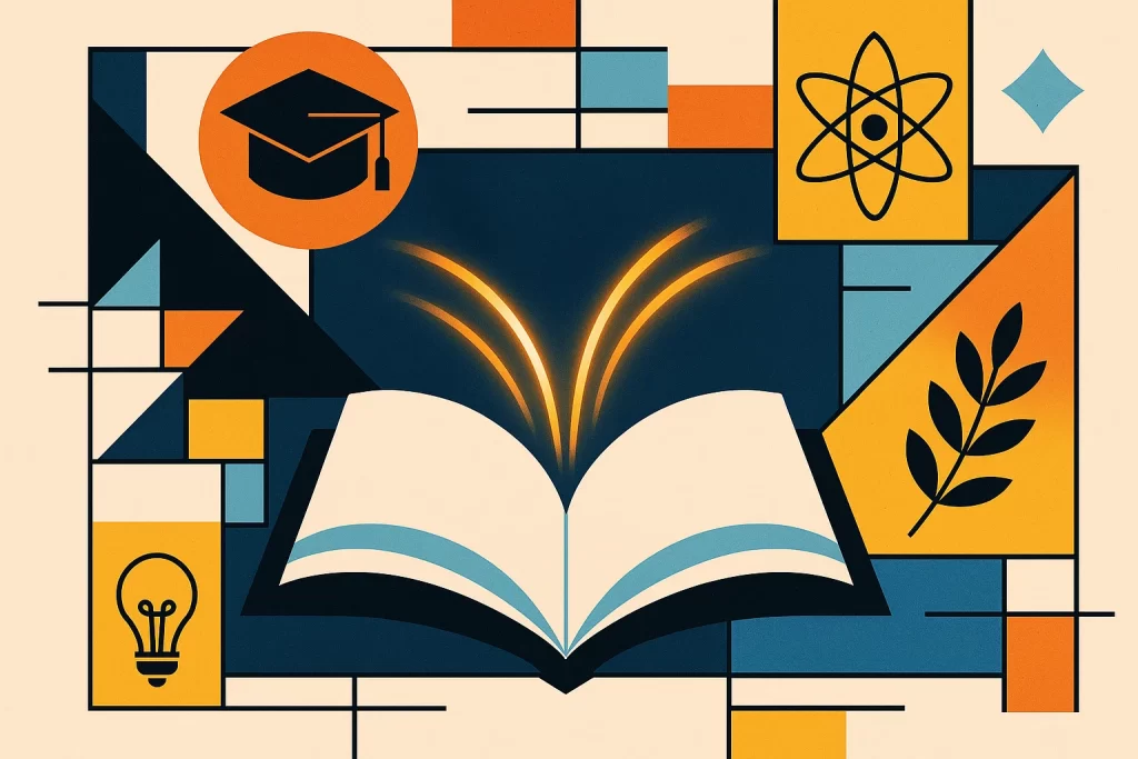 Abstract illustration representing holistic student growth.