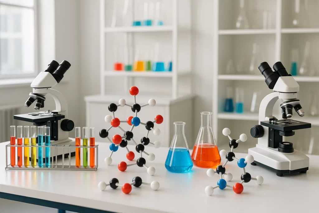 Advanced science lab setup in Smart Classrooms Greater Noida for interactive learning