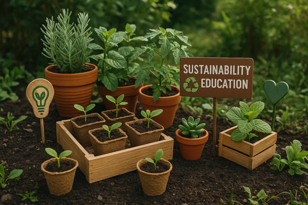 Children’s garden for sustainability learning in early education.