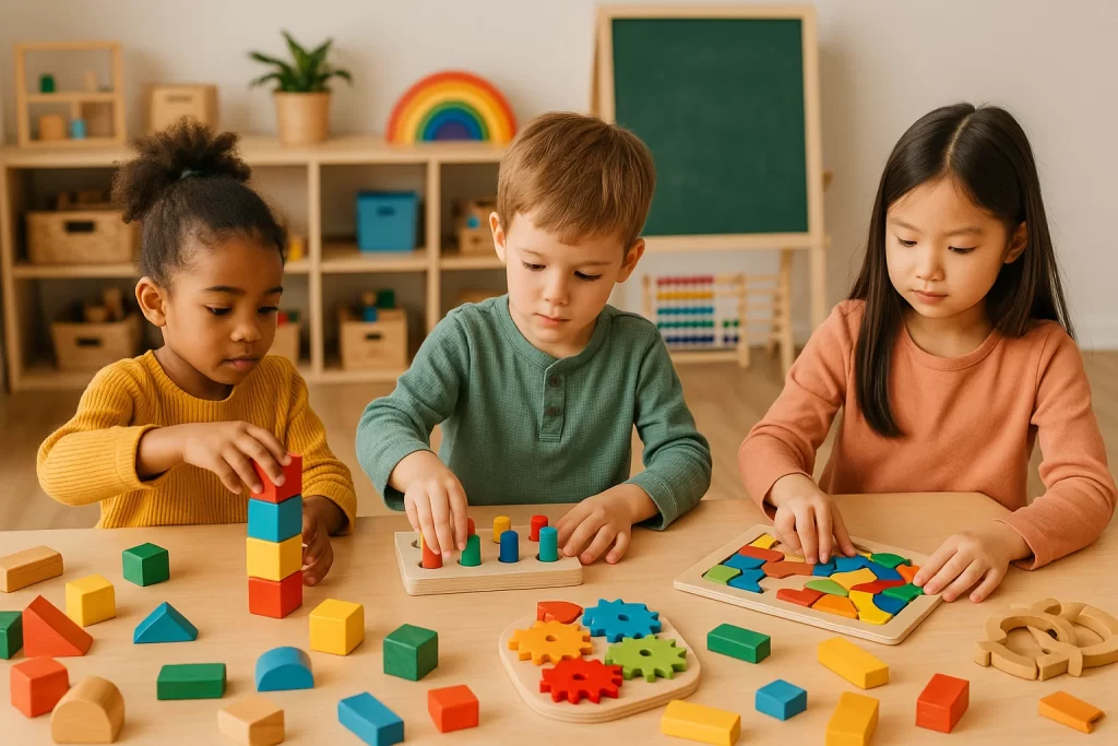 Early childhood learning through play and skill-building activities.