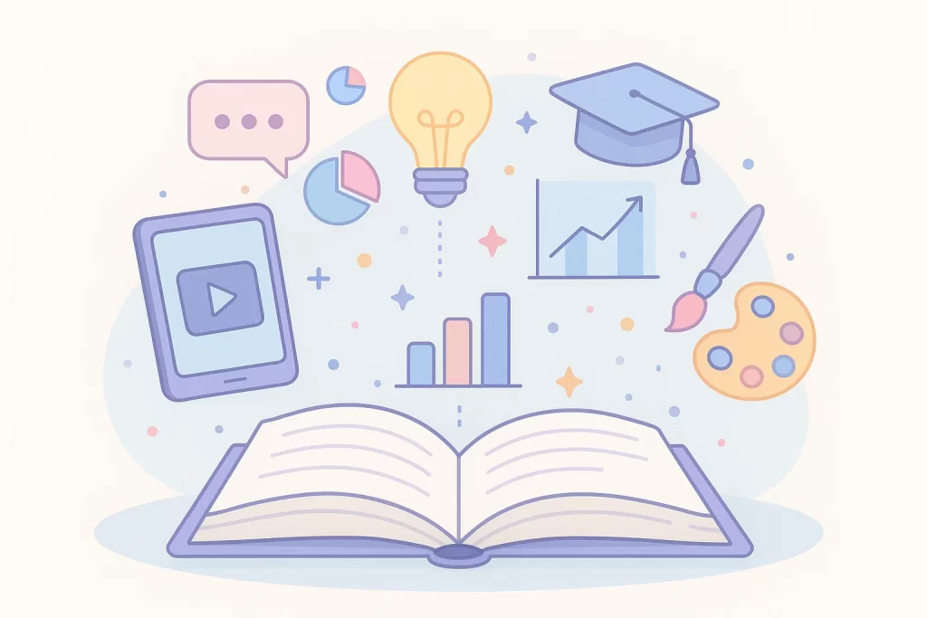 Digital learning concept showcasing modern CBSE education tools.