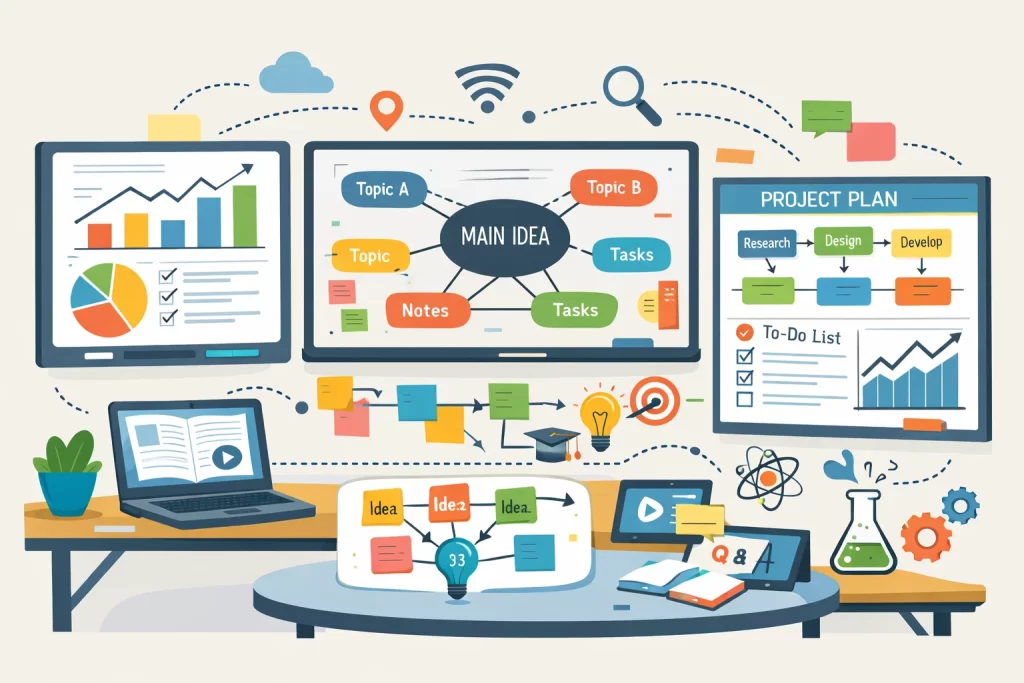 Concept image showing skill development, critical thinking, and holistic student growth