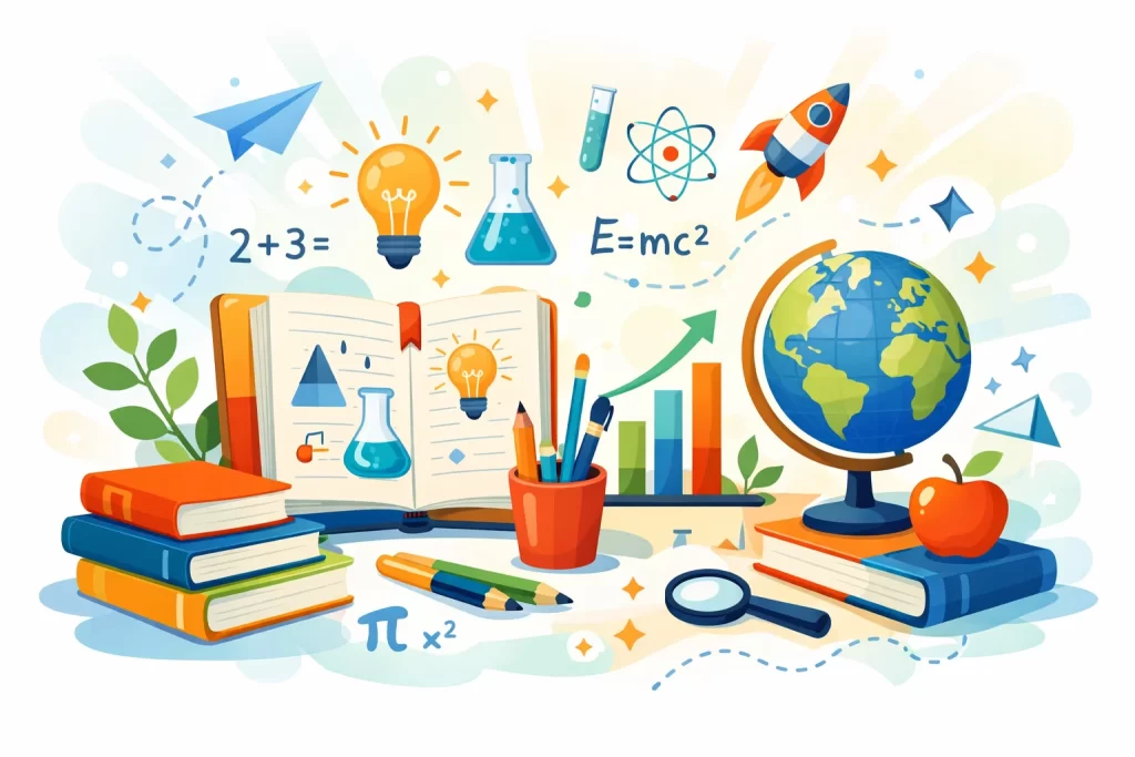 Learning resources and academic tools representing CBSE schools in Greater Noida