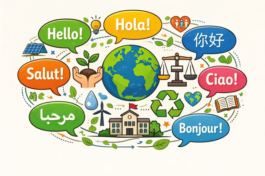Multilingual education promoting social responsibility in schools