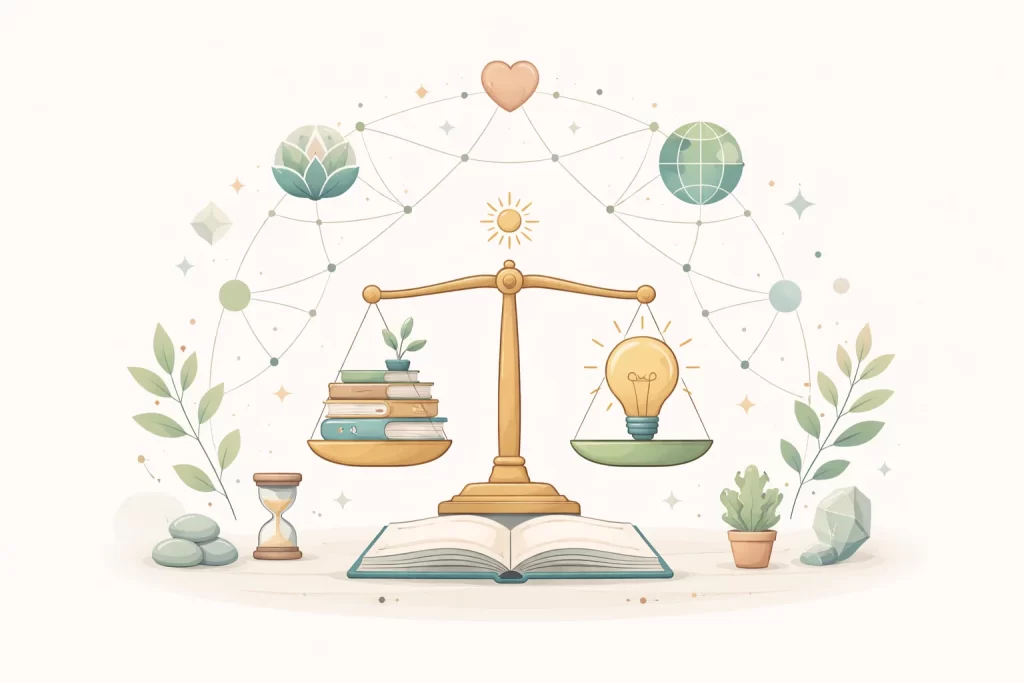 Visual concept of holistic and value-based education learning model