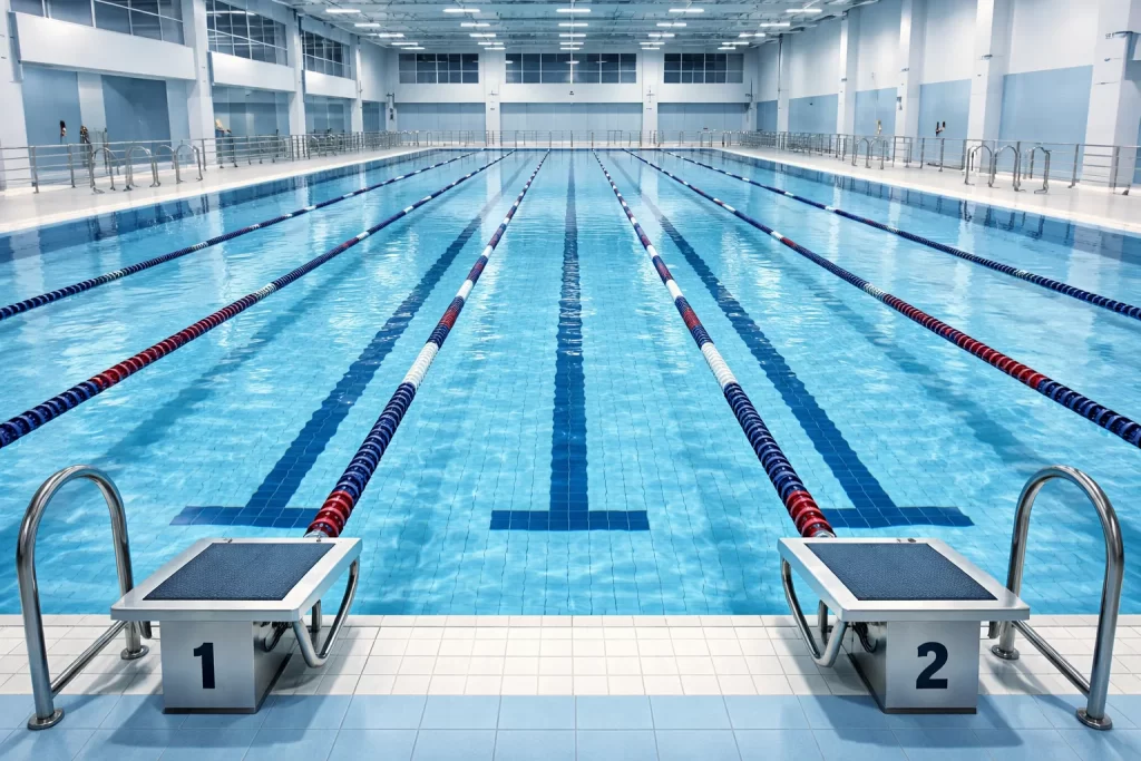 School swimming facility supporting a complete sports ecosystem school