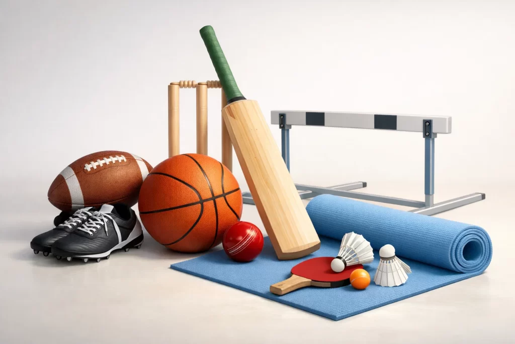 Multi-sport training setup for all-round athletic development in school