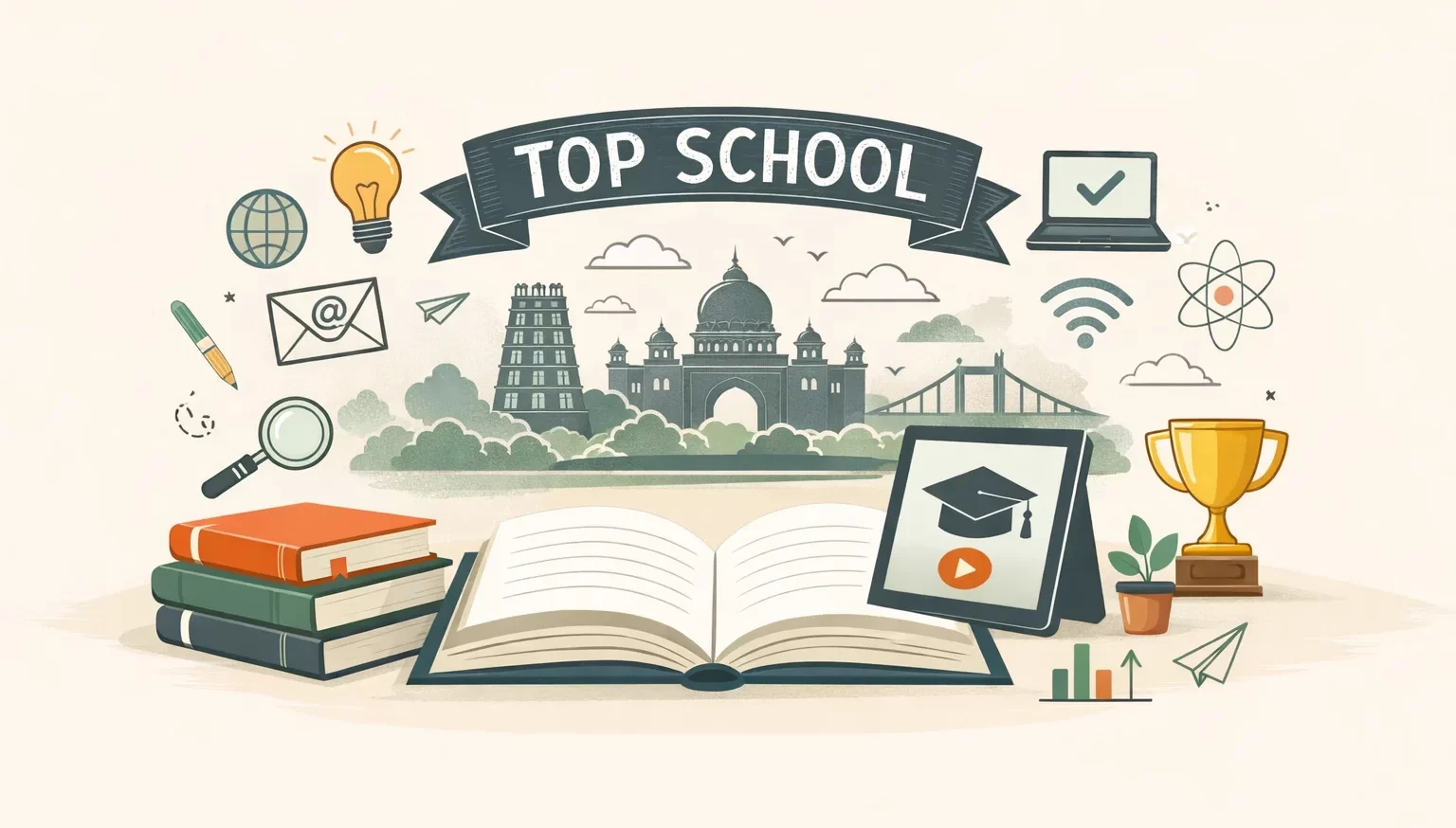 Greater Noida top school curriculum and academic comparison concept