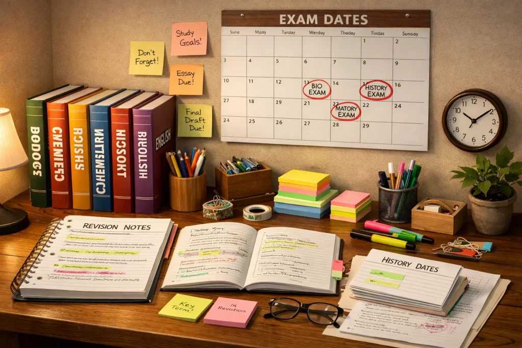 CBSE exam revision and planning setup